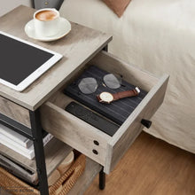 Accent Steel Nightstand Side Table