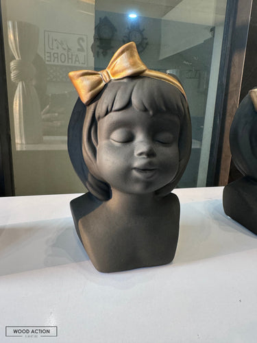 Baby Girl Face Vase