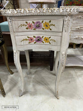 Bell Victorian Table White Hand Painted Living Room