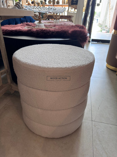 Boucle Premium Round Stool 009