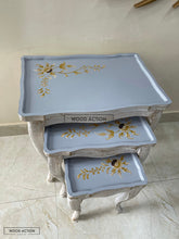Cortina Nesting Table Set Of 3 Hand Painted