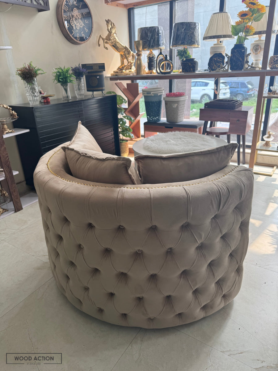 Cuddle Chair Brown – Wood Action