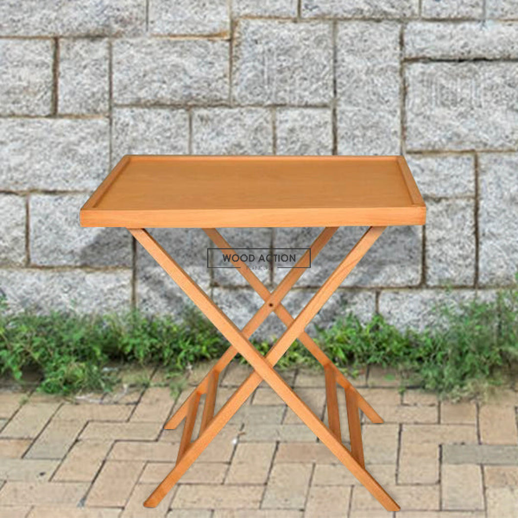 Folding Tea Table – Wood Action