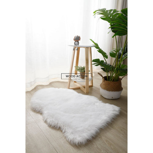 Furr Rug 3 By 2 Ft White