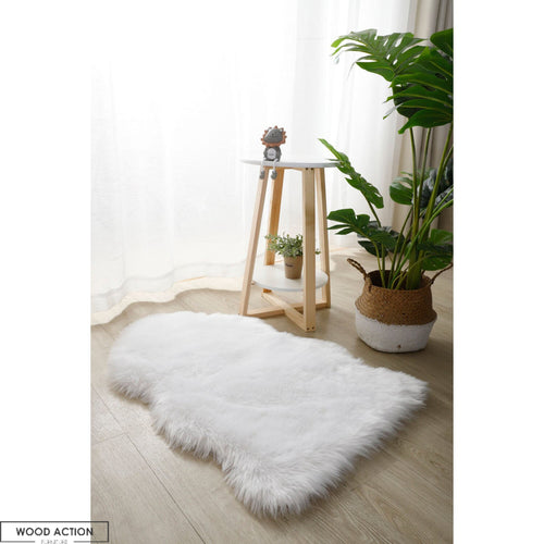 Furr Rug 3 By 2 Ft White