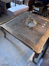 Gold Cane Center Table