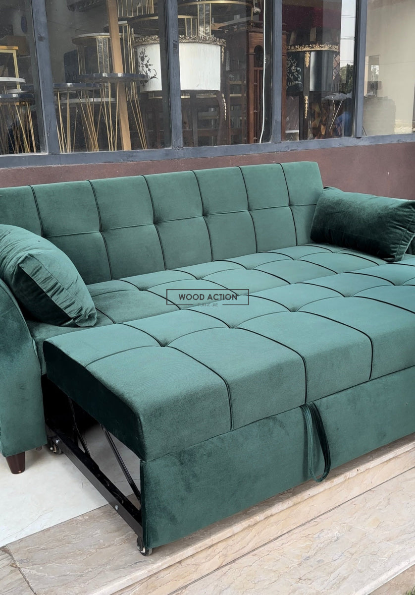 Green Mia Sofa Cum Bed