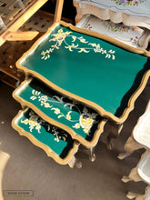 Jasper Nesting Table Set Of 3 Hand Painted