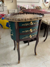 Lavinia Victorian Table Green Living Room