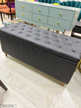 Leather Black Aster Puffy Storage