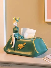 Luxury Bubble Girl Tissue Box Green