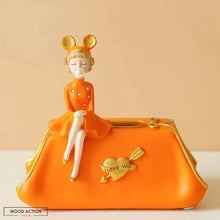Luxury Bubble Girl Tissue Box Orange