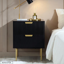 Miro Bedroom Set Black Side Table