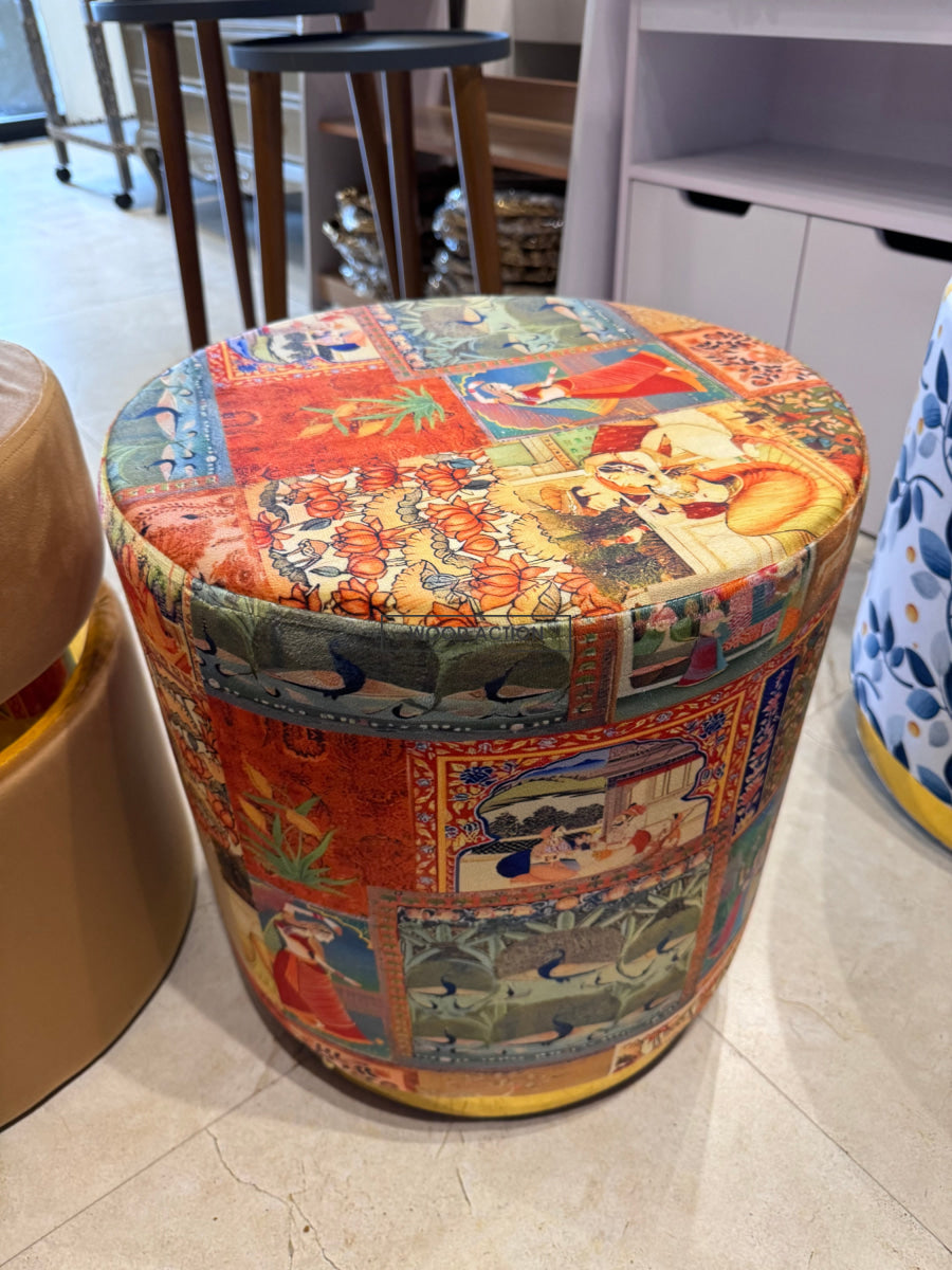 Mughal Premium Round Stool