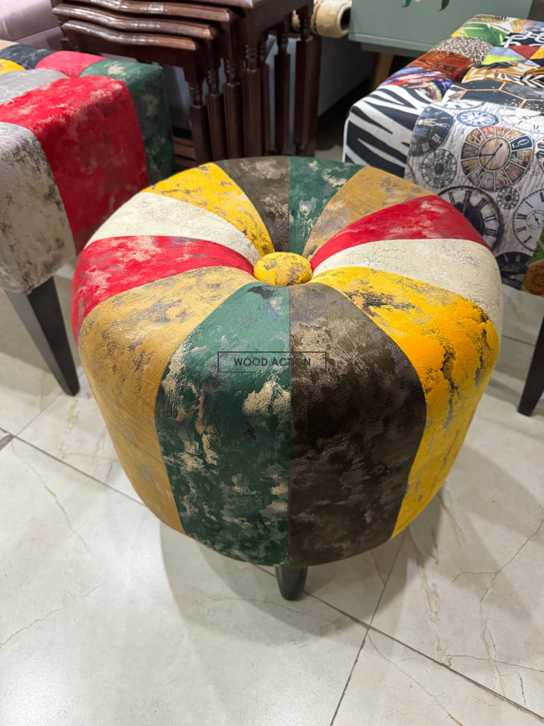 Patchwork stool 002 – Wood Action