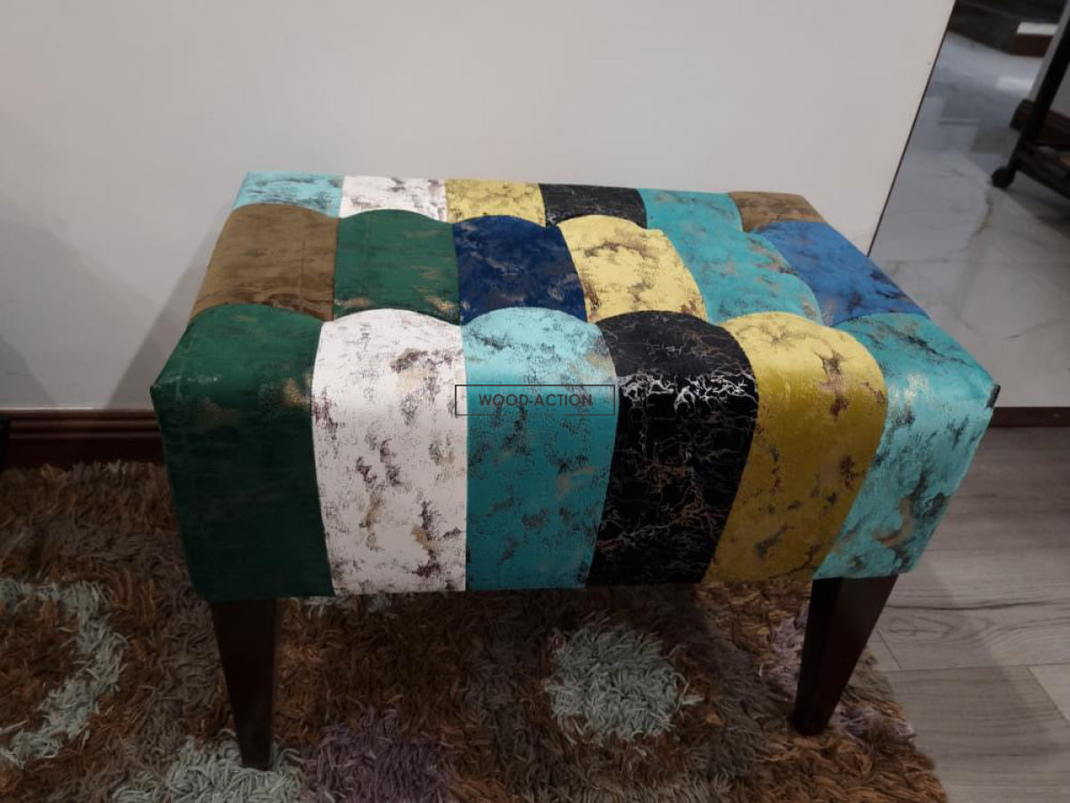 Patchwork stool 006 – Wood Action