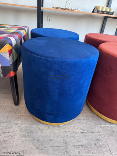 Premium Round Stool Blue