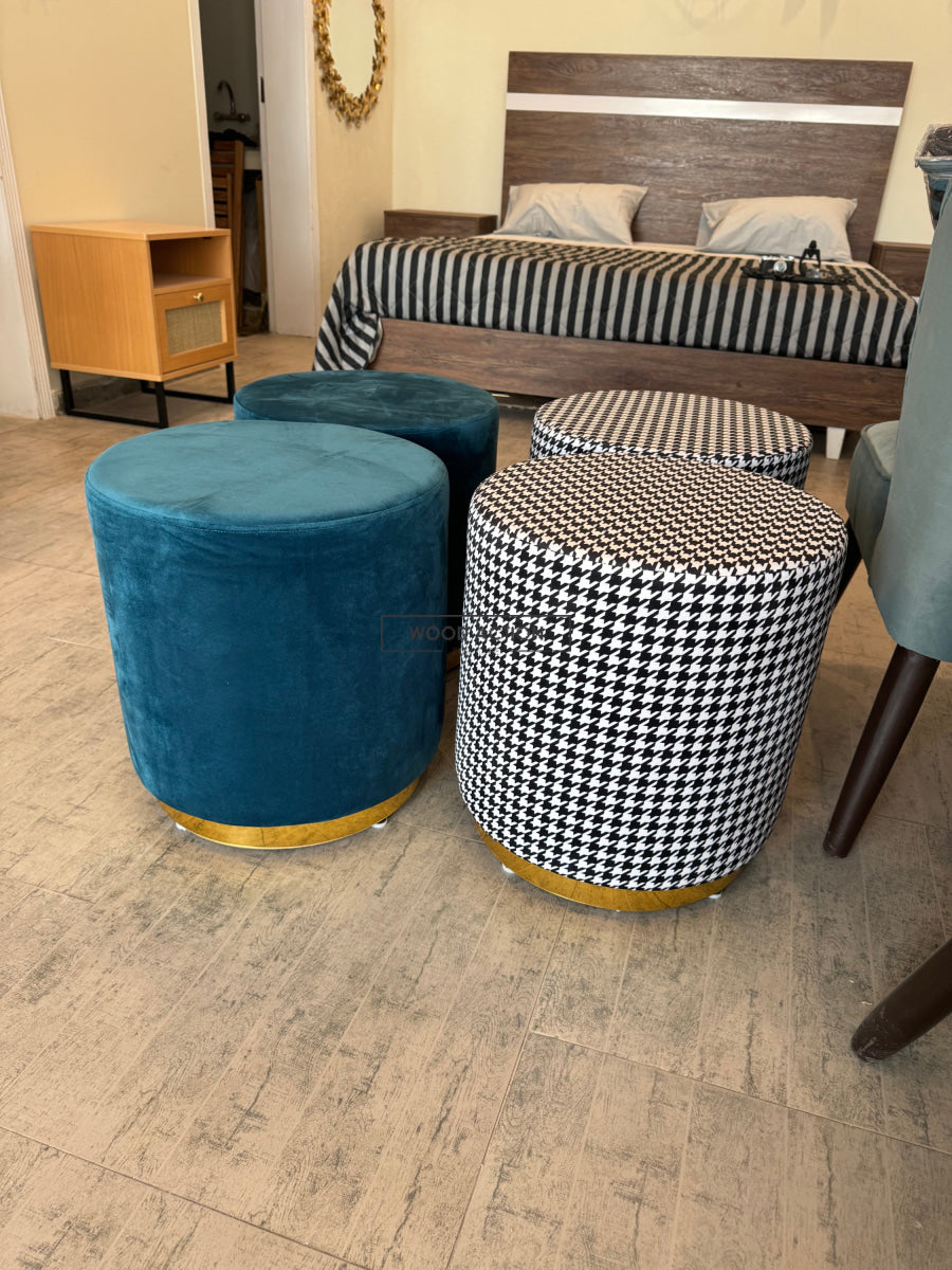 Premium Round Stool Green