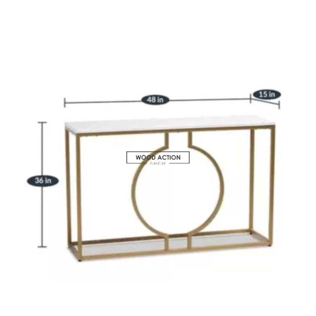 Priti Ring Console – Wood Action