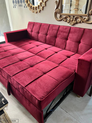 Red Henry Sofa Cum Bed