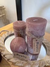 Rustic Scented Candles Set Of 3