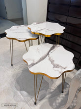 Star White Gold Nesting Table Set Of 3