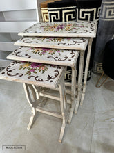 White Elegance Nesting Table Set Of 4